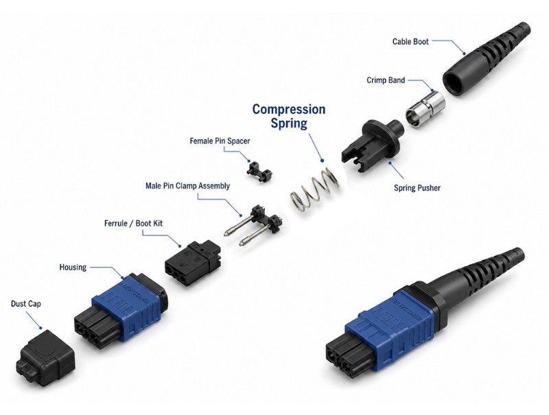 fiber optics connection